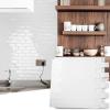imageArt3d 10Piece Peel and Stick Backsplash Tile 12quot X 12quot SelfAdhesive Tile Sticker 10 TilesWhite Washed