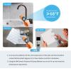 imageArt3d 10Sheet Peel and Stick Subway Backsplash 12 in x 12in White Marble DesignMono White with Gray Grout