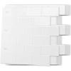 imageArt3d 10Sheet Peel and Stick Subway Backsplash 12 in x 12in Black Marble DesignWhite