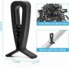 imageArt3d 100Pack HoldDown Clip for Drop Ceiling Tiles 19 x 1 Inch Ceiling Grid Clips for Standard Ceiling Grid SystemBlack100