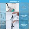 imageArt3d 100Pack HoldDown Clip for Drop Ceiling Tiles 19 x 1 Inch Ceiling Grid Clips for Standard Ceiling Grid SystemBlack50