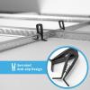 imageArt3d 100Pack HoldDown Clip for Drop Ceiling Tiles 19 x 1 Inch Ceiling Grid Clips for Standard Ceiling Grid SystemBlack50