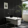 imageArt3d 10Pack Peel and Stick Acoustic Panels with Acrylic Tape  12 x 48 inches Self Adhesive Sound Absorbing Polyester Wall Panels for Home Office Studio BlackBlackpolyester