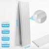 imageArt3d 10Pack Peel and Stick Acoustic Panels with Acrylic Tape  12 x 48 inches Self Adhesive Sound Absorbing Polyester Wall Panels for Home Office Studio BlackWhitepolyester