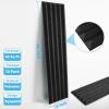 imageArt3d 10Pack Peel and Stick Acoustic Panels with Acrylic Tape  12 x 48 inches Self Adhesive Sound Absorbing Polyester Wall Panels for Home Office Studio BlackBlackpolyester