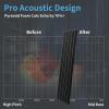 imageArt3d 10Pack Peel and Stick Acoustic Panels with Acrylic Tape  12 x 48 inches Self Adhesive Sound Absorbing Polyester Wall Panels for Home Office Studio BlackBlackpolyester