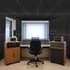 imageArt3d 10Pack Peel and Stick Acoustic Panels with Acrylic Tape  12 x 48 inches Self Adhesive Sound Absorbing Polyester Wall Panels for Home Office Studio BlackBlackpolyester