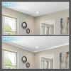 imageArt3d 10Pack White Ceiling Crown Molding Trim High Impact Polystyrene Decorative Ceiling Moulding Installed with Glue  47 Ft in Total LengthWhite3
