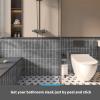 imageArt3d 10Sheet Faux Marble Peel and Stick Backsplash Tile for Kitchen Wall Bathroom Countertops 114 inch x 91 inch Stickon GlazedCeramic Finish Resist to Water Heat and Scratches Ash GreyAsh Gray