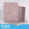 imageArt3d 10Sheet Faux Marble Peel and Stick Backsplash Tile for Kitchen Wall Bathroom Countertops 114 inch x 91 inch Stickon GlazedCeramic Finish Resist to Water Heat and Scratches Ash GreyPink