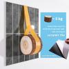 imageArt3d 10Sheet Faux Marble Peel and Stick Backsplash Tile for Kitchen Wall Bathroom Countertops 114 inch x 91 inch Stickon GlazedCeramic Finish Resist to Water Heat and Scratches Ash GreyAsh Gray