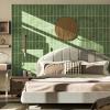 imageArt3d 10Sheet Faux Marble Peel and Stick Backsplash Tile for Kitchen Wall Bathroom Countertops 114 inch x 91 inch Stickon GlazedCeramic Finish Resist to Water Heat and Scratches Ash GreyGreen