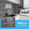 imageArt3d 10Sheet Faux Marble Peel and Stick Backsplash Tile for Kitchen Wall Bathroom Countertops 114 inch x 91 inch Stickon GlazedCeramic Finish Resist to Water Heat and Scratches Ash GreyAsh Gray