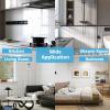 imageArt3d 10Sheet Faux Marble Peel and Stick Backsplash Tile for Kitchen Wall Bathroom Countertops 114 inch x 91 inch Stickon GlazedCeramic Finish Resist to Water Heat and Scratches Ash GreyWhite