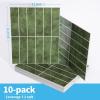 imageArt3d 10Sheet Faux Marble Peel and Stick Backsplash Tile for Kitchen Wall Bathroom Countertops 114 inch x 91 inch Stickon GlazedCeramic Finish Resist to Water Heat and Scratches Ash GreyGreen