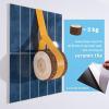 imageArt3d 10Sheet Faux Marble Peel and Stick Backsplash Tile for Kitchen Wall Bathroom Countertops 114 inch x 91 inch Stickon GlazedCeramic Finish Resist to Water Heat and Scratches Ash GreyBlue
