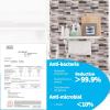 imageArt3d 10Sheet Peel and Stick Backsplash 12 in x 12in White Marble DesignBrown Marble