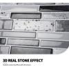 imageArt3d 10Sheet Peel and Stick Backsplash 12 in x 12in White Marble DesignGray
