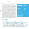 imageArt3d 10Sheet Peel and Stick Backsplash 12 in x 12in White Marble DesignWhite Marble