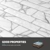 imageArt3d 10Sheet Peel and Stick Backsplash 12 in x 12in White Marble DesignWhite Marble
