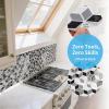 imageArt3d 10Sheet Peel and Stick Backsplash Tiles 12x12 Inch SelfAdhesive 3D Wall Tiles for Kitchen Bathroom Countertop  Thickened Waterproof Design White ampamp BlackWhiteBlack