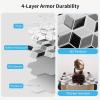 imageArt3d 10Sheet Peel and Stick Backsplash Tiles 12x12 Inch SelfAdhesive 3D Wall Tiles for Kitchen Bathroom Countertop  Thickened Waterproof Design White ampamp BlackWhiteBlack