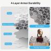 imageArt3d 10Sheet Peel and Stick Backsplash Tiles 12x12 Inch SelfAdhesive 3D Wall Tiles for Kitchen Bathroom Countertop  Thickened Waterproof Design White ampamp BlackGraphite Gray