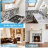imageArt3d 10Sheet Peel and Stick Backsplash Tiles 12x12 Inch SelfAdhesive 3D Wall Tiles for Kitchen Bathroom Countertop  Thickened Waterproof Design White ampamp BlackWhiteBlack