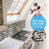 imageArt3d 10Sheet Peel and Stick Backsplash Tiles 12x12 Inch SelfAdhesive 3D Wall Tiles for Kitchen Bathroom Countertop  Thickened Waterproof Design White ampamp BlackEspresso Brown