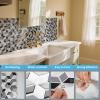 imageArt3d 10Sheet Peel and Stick Backsplash Tiles 12x12 Inch SelfAdhesive 3D Wall Tiles for Kitchen Bathroom Countertop  Thickened Waterproof Design White ampamp BlackWhiteBlack