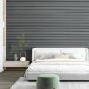 imageArt3d 4Pack GlueOn Herringbone Wainscoting Panel for Interior Wall Decor  104 x 12 Inch Polystyrene Ultralight Slim Slat Wall Panels for Living Room Bedroom AshtreeWeathered Teak