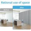 imageArt3d 4Pack GlueOn Herringbone Wainscoting Panel for Interior Wall Decor  104 x 12 Inch Polystyrene Ultralight Slim Slat Wall Panels for Living Room Bedroom AshtreePoplar