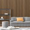 imageArt3d 4Pack GlueOn Herringbone Wainscoting Panel for Interior Wall Decor  104 x 12 Inch Polystyrene Ultralight Slim Slat Wall Panels for Living Room Bedroom AshtreeFine Bar Rosewood