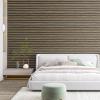 imageArt3d 4Pack GlueOn Herringbone Wainscoting Panel for Interior Wall Decor  104 x 12 Inch Polystyrene Ultralight Slim Slat Wall Panels for Living Room Bedroom AshtreeWalnut