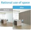imageArt3d 4Pack GlueOn Herringbone Wainscoting Panel for Interior Wall Decor  104 x 12 Inch Polystyrene Ultralight Slim Slat Wall Panels for Living Room Bedroom AshtreeAshtree