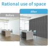 imageArt3d 4Pack GlueOn Herringbone Wainscoting Panel for Interior Wall Decor  104 x 12 Inch Polystyrene Ultralight Slim Slat Wall Panels for Living Room Bedroom AshtreeHerringbone Weathered Teak