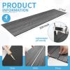 imageArt3d 4Pack GlueOn Herringbone Wainscoting Panel for Interior Wall Decor  104 x 12 Inch Polystyrene Ultralight Slim Slat Wall Panels for Living Room Bedroom AshtreeHerringbone Weathered Teak