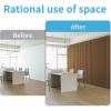 imageArt3d 4Pack GlueOn Herringbone Wainscoting Panel for Interior Wall Decor  104 x 12 Inch Polystyrene Ultralight Slim Slat Wall Panels for Living Room Bedroom AshtreeRosewood