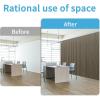 imageArt3d 4Pack GlueOn Herringbone Wainscoting Panel for Interior Wall Decor  104 x 12 Inch Polystyrene Ultralight Slim Slat Wall Panels for Living Room Bedroom AshtreeWalnut