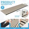 imageArt3d 4Pack GlueOn Herringbone Wainscoting Panel for Interior Wall Decor  104 x 12 Inch Polystyrene Ultralight Slim Slat Wall Panels for Living Room Bedroom AshtreeSixgrid Oak