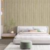imageArt3d 4Pack GlueOn Herringbone Wainscoting Panel for Interior Wall Decor  104 x 12 Inch Polystyrene Ultralight Slim Slat Wall Panels for Living Room Bedroom AshtreeOak