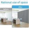 imageArt3d 4Pack GlueOn Herringbone Wainscoting Panel for Interior Wall Decor  104 x 12 Inch Polystyrene Ultralight Slim Slat Wall Panels for Living Room Bedroom AshtreeWeathered Teak