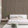 imageArt3d 4Pack GlueOn Herringbone Wainscoting Panel for Interior Wall Decor  104 x 12 Inch Polystyrene Ultralight Slim Slat Wall Panels for Living Room Bedroom AshtreeMahogany