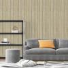 imageArt3d 4Pack GlueOn Herringbone Wainscoting Panel for Interior Wall Decor  104 x 12 Inch Polystyrene Ultralight Slim Slat Wall Panels for Living Room Bedroom AshtreeOak