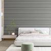 imageArt3d 4Pack GlueOn Herringbone Wainscoting Panel for Interior Wall Decor  104 x 12 Inch Polystyrene Ultralight Slim Slat Wall Panels for Living Room Bedroom AshtreeAsh