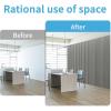 imageArt3d 4Pack GlueOn Herringbone Wainscoting Panel for Interior Wall Decor  104 x 12 Inch Polystyrene Ultralight Slim Slat Wall Panels for Living Room Bedroom AshtreeAsh