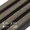 imageArt3d 8Pack WPC Wood Slat Wall Panel for Interior Wall Dcor 3D Wood Fluted Acoustic Wall Paneling for Living Room Bedroom Home ampamp Office Accent Wall Decor  96 x 6 Inch OakEbony