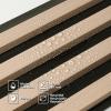 imageArt3d 8Pack WPC Wood Slat Wall Panel for Interior Wall Dcor 3D Wood Fluted Acoustic Wall Paneling for Living Room Bedroom Home ampamp Office Accent Wall Decor  96 x 6 Inch OakOak