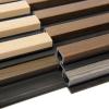 imageArt3d 8Pack WPC Wood Slat Wall Panel for Interior Wall Dcor 3D Wood Fluted Acoustic Wall Paneling for Living Room Bedroom Home ampamp Office Accent Wall Decor  96 x 6 Inch OakSample