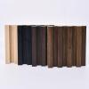 imageArt3d Slat Wood Wall Paneling for Interior and Ceiling Decoration  Pack of 4pcs  1pc EndTrim Size 108 x 57in BlackSample
